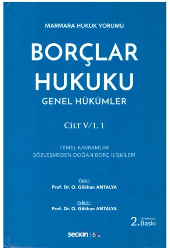 Borçlar Hukuk Genel Hükümler Cilt V/1,1