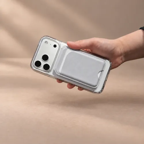 MagSafe Uyumlu Döner Standlı Manyetik Kartlık - Karpix Deri Ürünleri