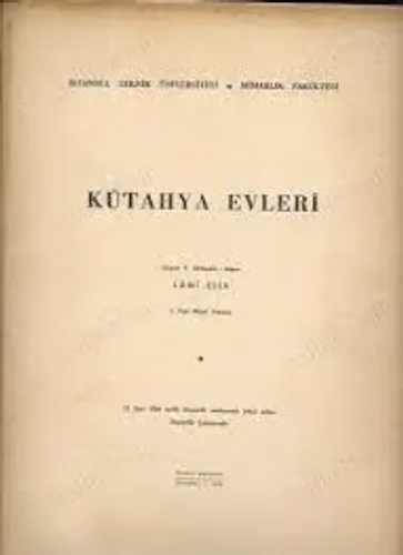 KÜTAHYA EVLERİ