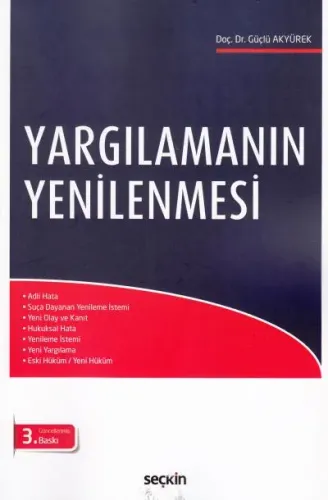 Yargılamanın Yenilenmesi