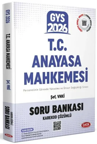 Data Yayınları 2026 T.C. Anayasa Mahkemesi Şef, VHKİ Karekod Çözümlü S