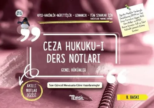 Temsil Ceza Hukuku 1 Genel Hükümler Ders Notları