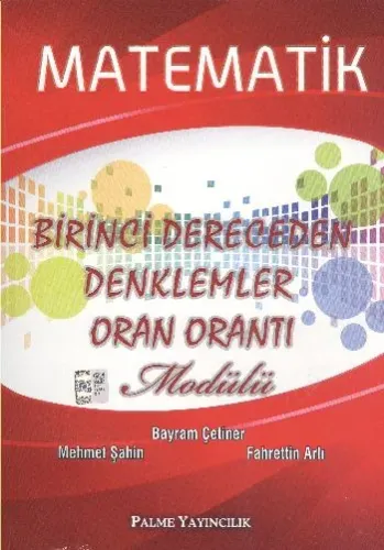 Palme Matematik Birinci Dereceden Denklemler Oran Orantı Modülü
