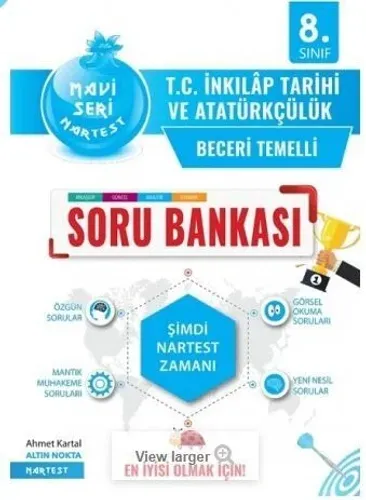 Nartest Yayınları 8. Sınıf T.C. İnkılap Tarihi ve Atatürkçülük Mavi Soru Bankası