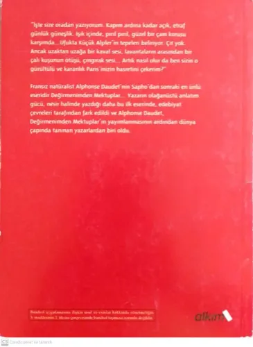 Değirmenimden Mektuplar Alphonse Daudet Alkım Yayınevi