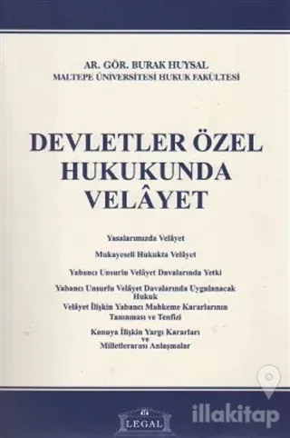 Devletler Özel Hukukunda Velayet