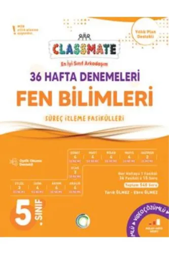 OKYANUS 5.Sınıf CLASSMATE FEN BİLİMLERİ 36 Hafta DENEMELERİ