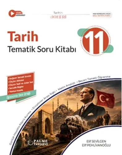 Palme 11. Sınıf Tarih Joker Tematik Soru Kitabı