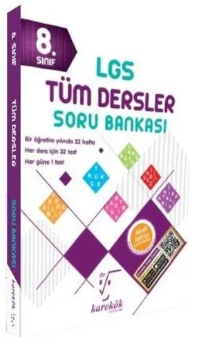 Karekök Yayınları 8. Sınıf LGS Tüm Dersler Soru Bankası Karekök