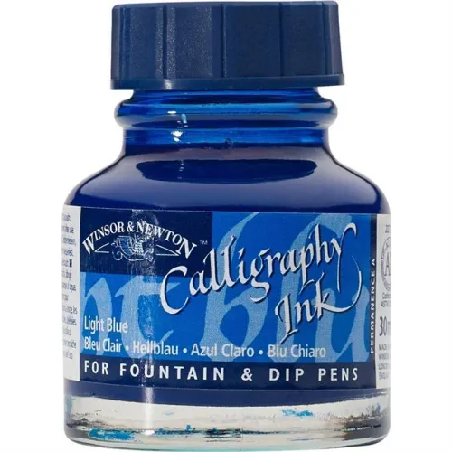 Winsor Newton Caligrafy Ink 30cc Light Blue