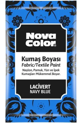 NOVA COLOR KUMAŞ BOYASI TOZ 12 gr Lacivert