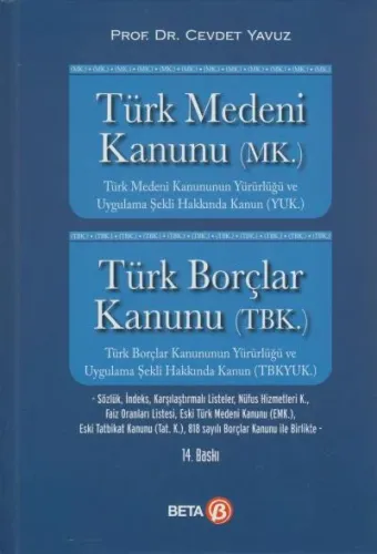 Türk Medeni Kanunu - Türk Borçlar Kanunu