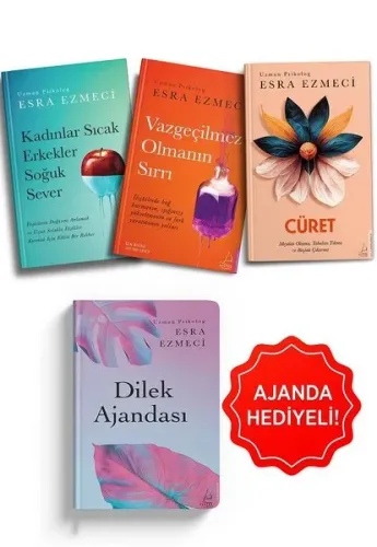 Esra Ezmeci İlişkiler Seti 3 Kitap ;Dilek Ajanda Hediyeli