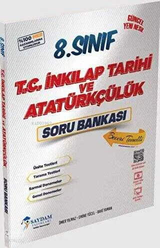 Saydam Yayınları 8. Sınıf LGS T.C. İnkılap Tarihi ve Atatürkçülük Soru Bankası