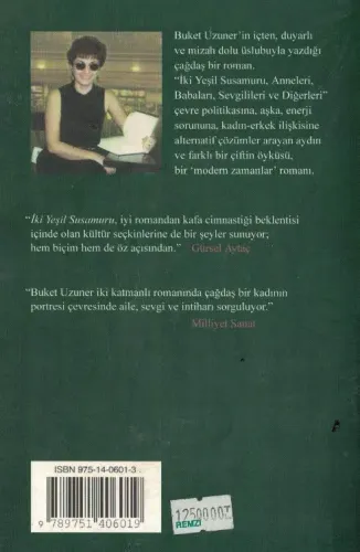 İki Yeşil Susamuru Buket Uzuner Remzi Kitabevi