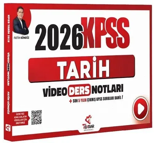 Tekrar Akademi 2026 KPSS Tarih Video Ders Notları