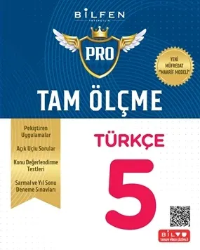 BİLFEN 5. SINIF TAM ÖLÇME PRO TÜRKÇE ETKİNLİKLİ SORU BANKASI  YENİ MÜFREDAT