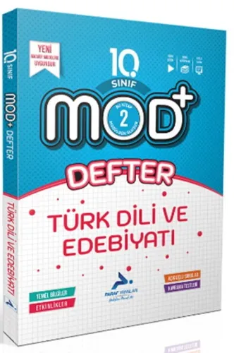 Paraf Yayınları 10. Sınıf Türk Dili ve Edebiyatı MOD Defter