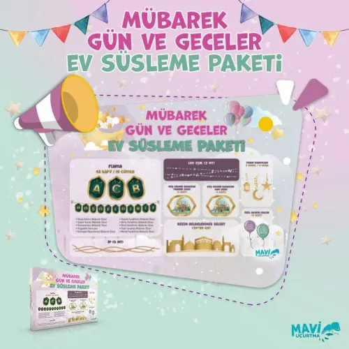Mübarek Gün ve Geceler Ev Süsleme Paketi