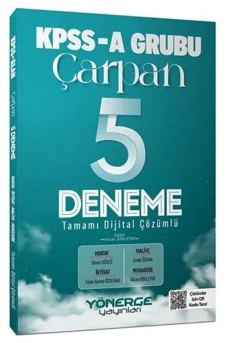 Yönerge Yayınları KPSS A Grubu Çarpan 5 Deneme Çözümlü