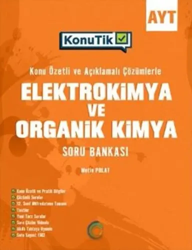 Okyanus Yayınları AYT KonuTik Elektrokimya ve Organik Kimya Soru Bankası