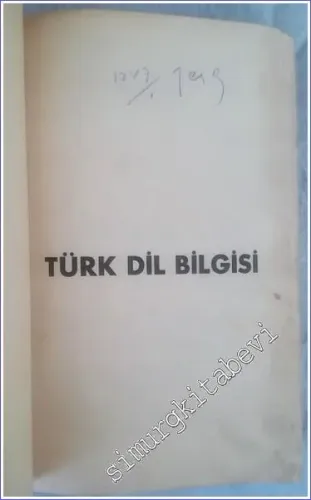 Türk Dil Bilgisi -