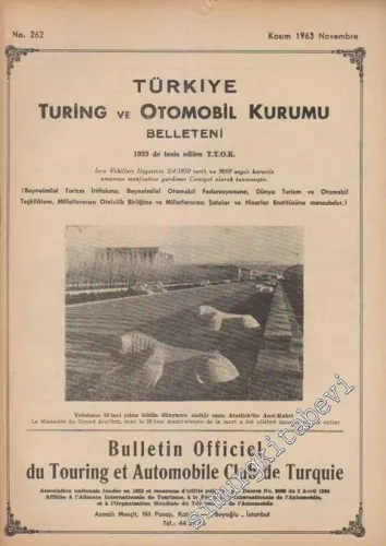 Turing - Türkiye Turing ve Otomobil Kurumu Belleteni - Sayı: 262      Kasım