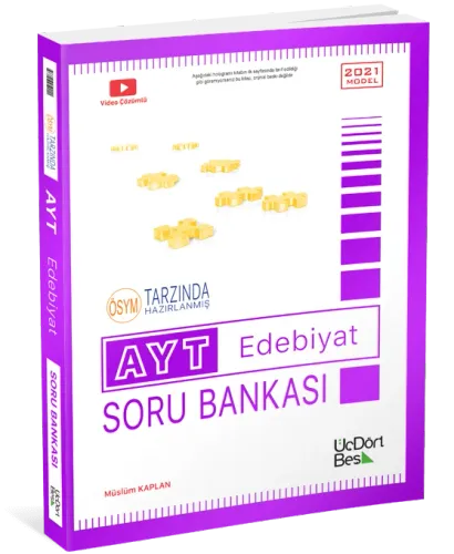 ÜçDörtBeş Yayınları 2021 AYT Edebiyat Soru Bankası