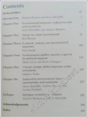 Environmental Responses - 2005