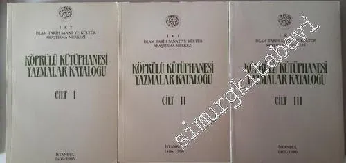 Köprülü Kütüphanesi Yazmalar Kataloğu 3 Cilt TAKIM -        1986