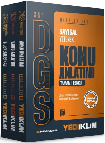 Yediiklim Yayınları 2027 DGS Sayısal Yetenek Prestij Serisi Konu Anlat
