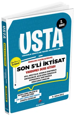 Dizgi Kitap Yayınları Usta Son İktisat Konu Anlatımı ve Konularına Göre Tasnif Edilmiş Tamamı Çözümlü Çıkmış Sınav Soruları