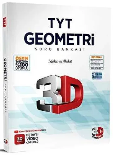 3D Yayınları 2023 TYT Geometri Soru Bankası