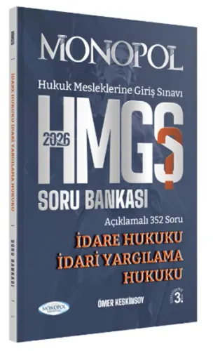 Monopol Yayınları 2026 HMGS İdare Hukuku – İdari Yargılama Hukuku Soru