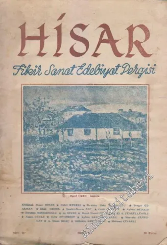 Hisar Aylık Fikir ve Sanat Dergisi - Sayı: 42  2  4  Ekim