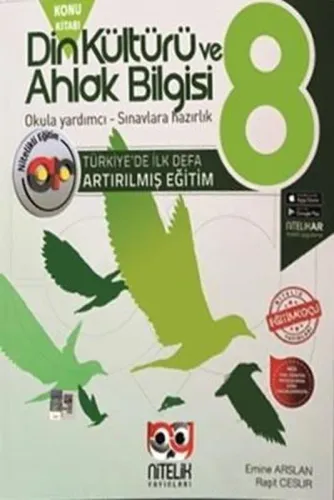 NİTELİK YAYINLARI 8. Sınıf Lgs Din Kültürü ve Ahlak Bilgisi Artırılmış Konu Kitabı
