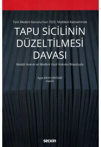 Tapu Sicilinin Düzeltilmesi Davası