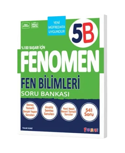 Fenomen Yayınları 5.Sınıf Fen Bilimleri B Soru Bankası