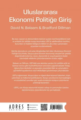Uluslararası Ekonomi Politiğe Giriş - Bradford Dillman - Adres Yayınla
