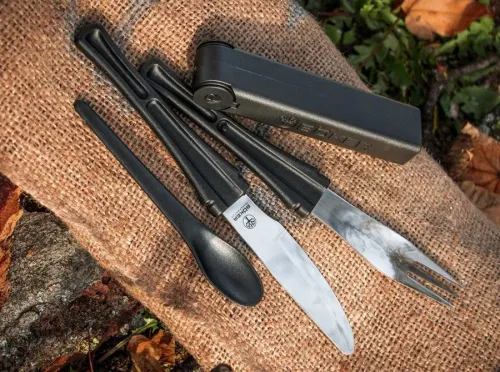 Böker Kamp Seti Çatal, Kaşık, Bıçak, Tuzluk, Biberlik