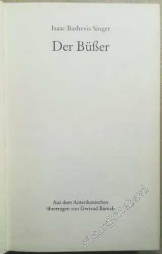 Der Büßer ( Büsser ) -