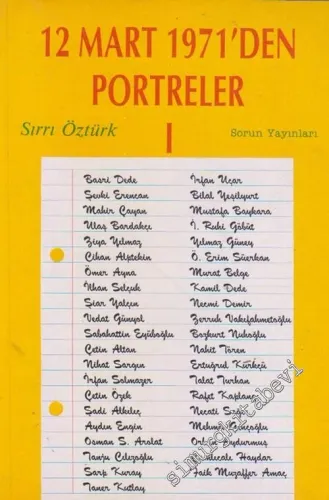 12 Mart 1971'den Portreler 1 -         2011