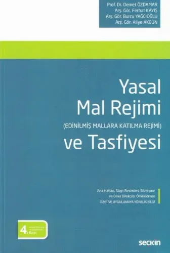 Yasal Mal Rejimi ve Tasfiyesi