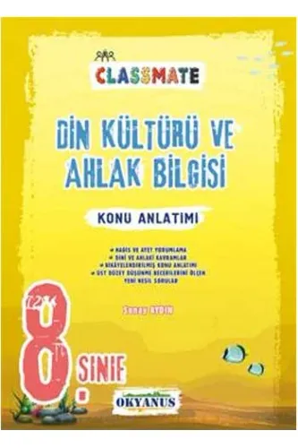 Okyanus Yayınları 8. Sınıf Classmate Din Kültürü ve Ahlak Bilgisi Konu Anlatımı