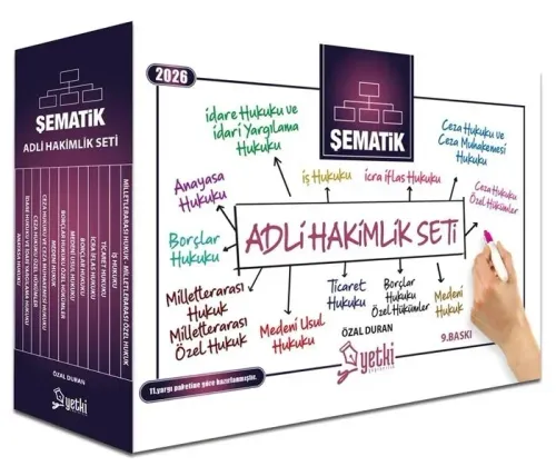 Yetki Yayınları 2026 Şematik Adli Hakimlik Seti