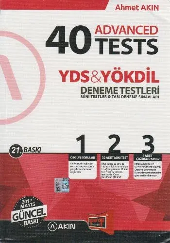 Akın 40 Advanced Tests YDS & YÖKDİL Deneme Testleri