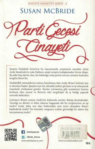 Parti Gecesi Cinayeti Susan Mcbride Eksik Parça %55 indirimli