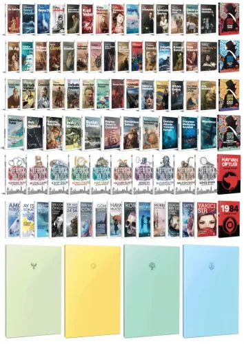 84 Dünya Klasiği ve Pastel Çizgisiz Defter Seti -2 - Halkkitabevi