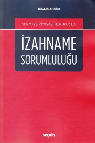 İzahname Sorumluluğu