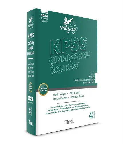 İMTİYAZ KPSS Çıkmış Soru Bankası